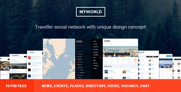 My World - social network for traveller