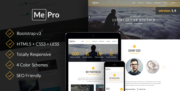 MePro - Creative Personal & Portfolio Template