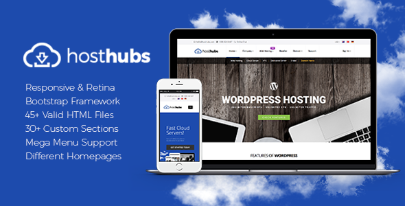 HostHubs | Responsive Web Hosting, Domain, Technology Site Template