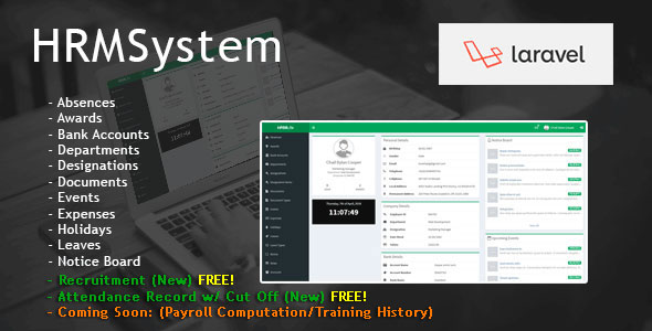 Laravel Human Resource Management System - Jogjafile