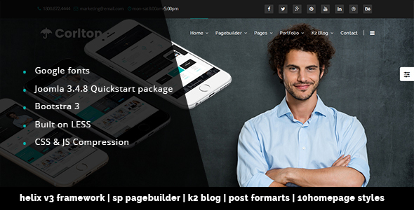 Corlton Multi-Purpose Joomla! Template