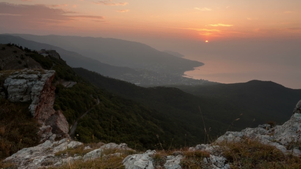 VideoHive Sunrise Yalta Ukraine 16046392 VideoHive Sunrise Yalta Ukraine 16046392