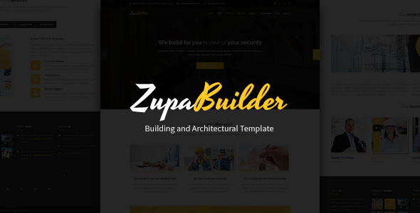ZupaBuilder – Building and Architectural PSD Template