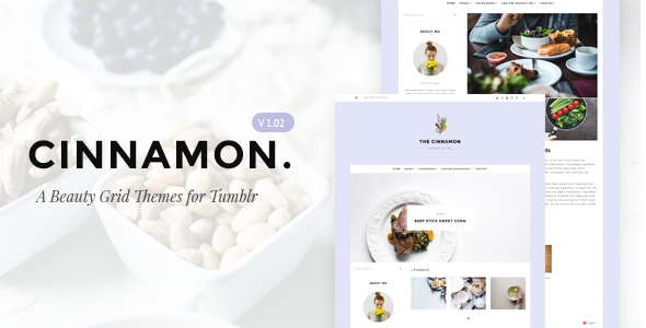 Cinnamon | Casual Grid Tumblr Themes