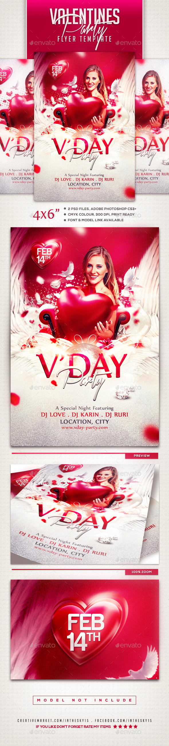 Valentines Flyer Template