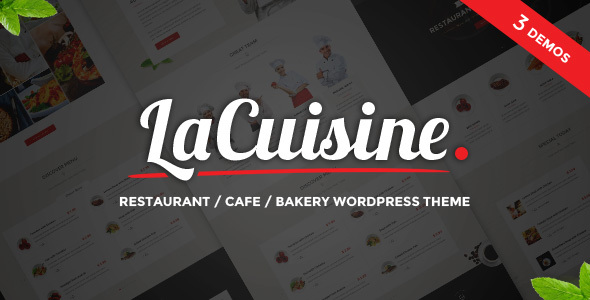 LaCuisine - Restaurant WordPress Theme