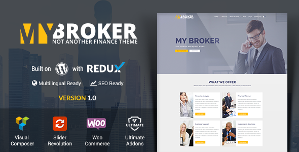 My Broker - Business and Finance WordPress Theme