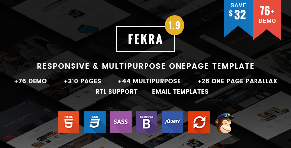 Fekra - Responsive One/Multi Page HTML5 Template