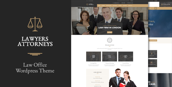Lawyer Attorneys - A Law Office WordPress Theme