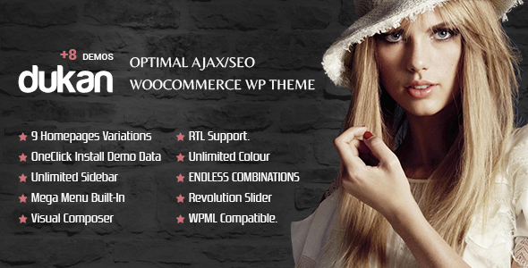 DUKAN - Optimal AJAX/SEO WooCommerce Multipurpose WP Theme