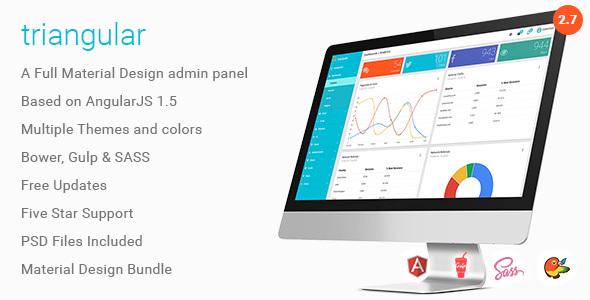 Triangular - Material Design Admin Template AngularJS