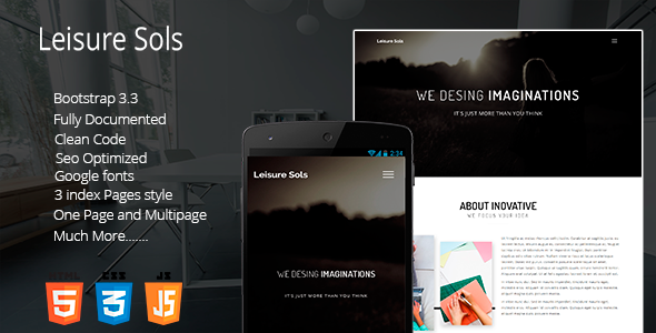 Leisure Sols Onepage Company Template