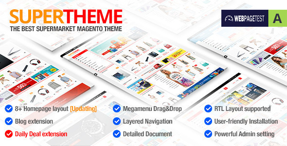 SuperTheme - Multi-purpose & Supermarket Magento Theme