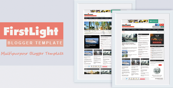 FirstLight - A Responsive Blogspot Blogger Template