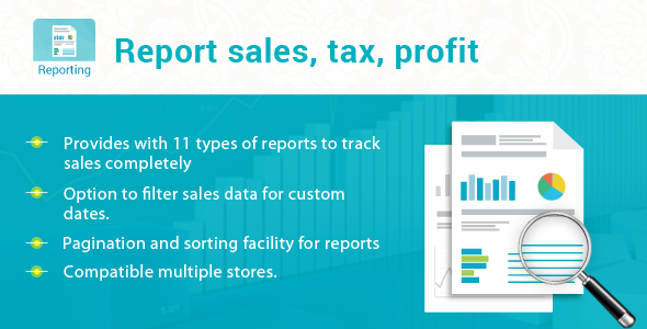 Prestashop Report sales, tax, profit Module