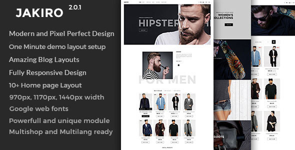 Jakiro Fashion Shop Prestashop Theme