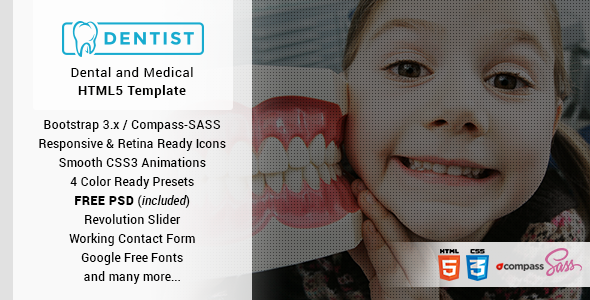 Dentist - Dental & Medical One Page HTML Template