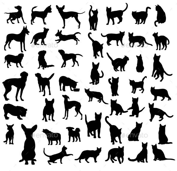 Pet Animal Silhouettes