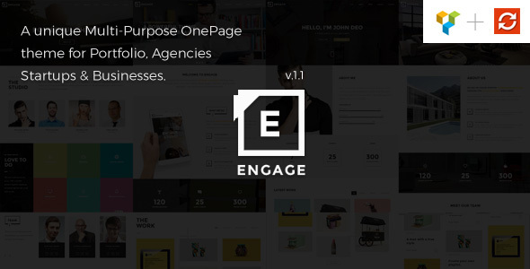 Engage - Creative One Page WordPress Theme