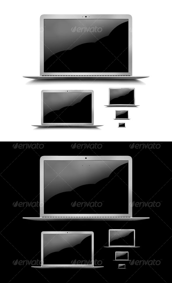 Layered PSD & PNG High Res Laptop Graphic & Icons Layered PSD & PNG High Res Laptop Graphic & Icons