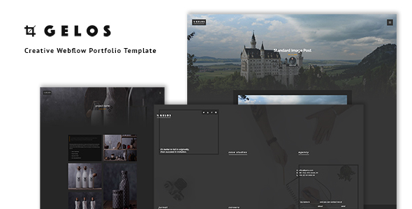 Gelos - Creative Webflow Portfolio Template