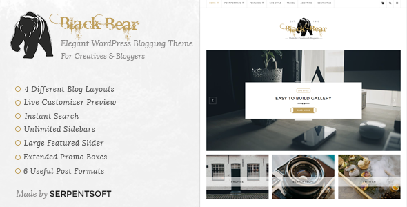 Black Bear - Responsive WordPress Blog Theme