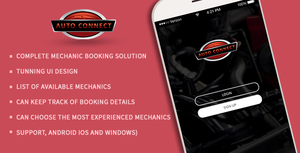 Book Your Mobile Auto Mechanics or Technicians - Auto Connect App