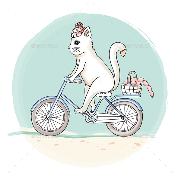 Cat on the Bike