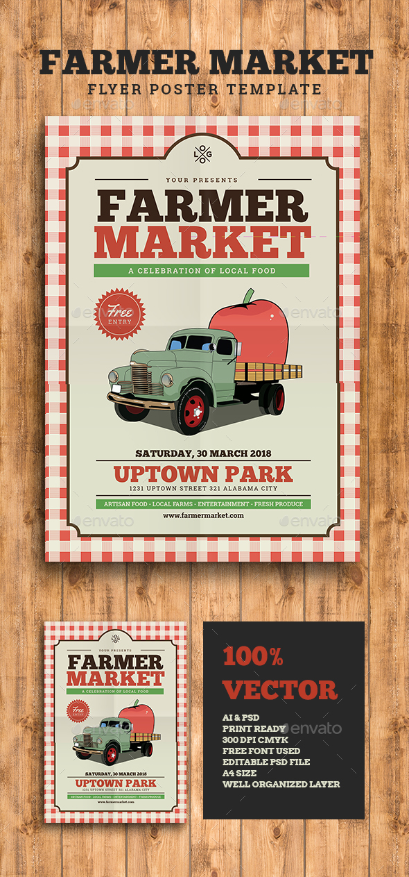 Farmer Market Event Flyer