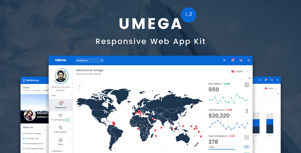 Umega - Responsive Web App Kit