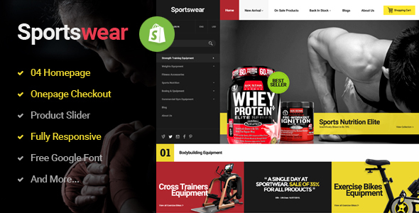 Sportwear - Multi Store Responsive Shopify Theme