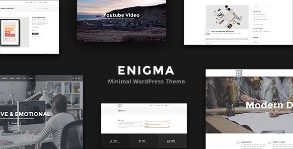 Enigma -  Minimal Multi-Purpose WordPress Theme