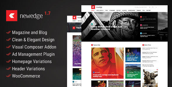 NewEdge - Responsive WordPress Magazine Theme