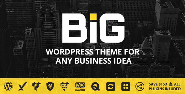 B.I.G - WordPress Theme for Any Business Idea