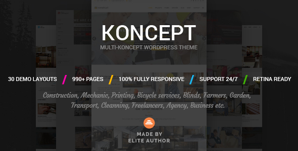 Koncept - Responsive Multi-Concept Wordpress Theme