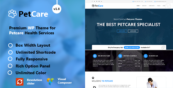 PetCare - Responsive WordPress Theme