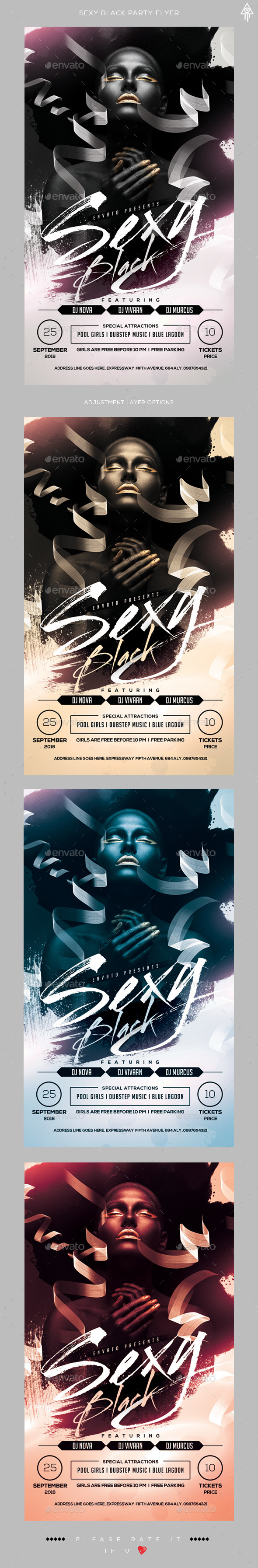 Sexy Black Party Flyer