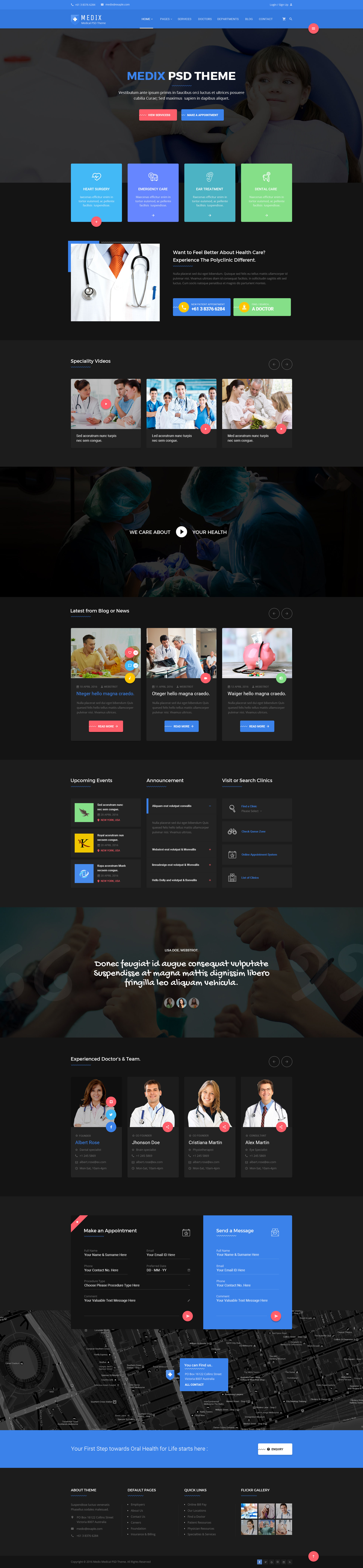 Medix - Medical, Doctor and Health Care PSD Template