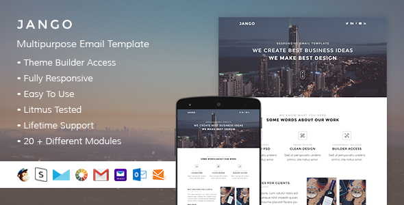 Jango - Responsive Email + StampReady Builder