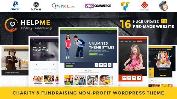 HelpMe - Nonprofit Charity WordPress Theme