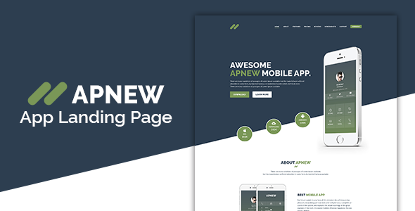 Apnew - Multipurpose Landing Page Template