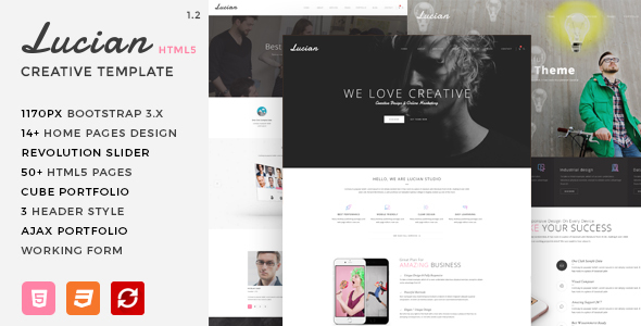 Lucian - Multi-Concept Creative HTML5 Template