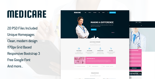 Medicare - Responsive Joomla Template For Medical Service Website