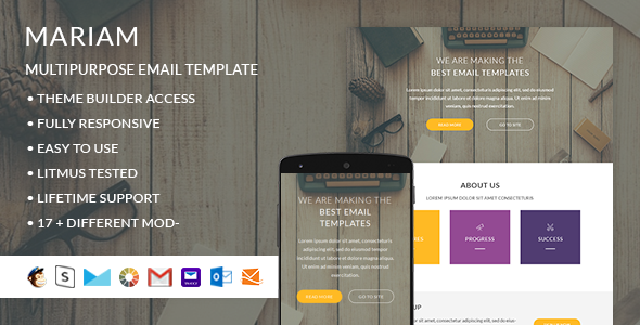Mariam- Responsive Email + StampReady Builder