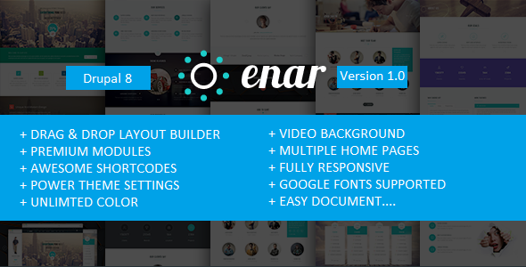 Enar - Multipurpose Drupal 8 Theme