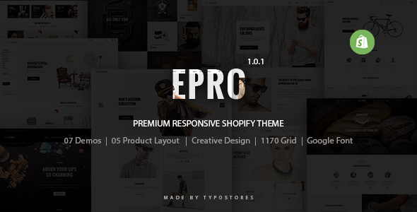 Epro Responsive Ecommerce Shopify Theme