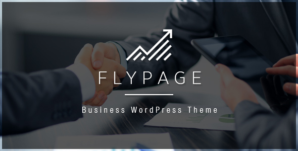 FlyPage - Minimalist Landing Page WordPress Theme