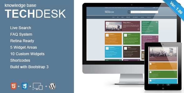 TechDesk - Responsive Knowledge Base/FAQ Theme