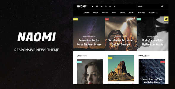 Naomi - Responsive WordPress News Theme