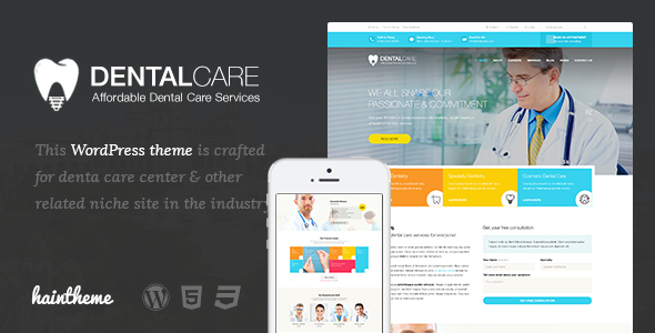 Dentalcare - Medical & Health WordPress Theme